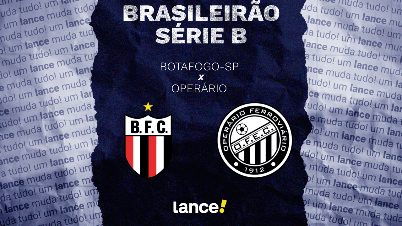 Botafogo-SP e Operário medem forças na 13ª rodada da Série B com transmissão ao vivo