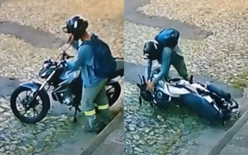 Homem tenta furtar moto e acaba caindo em flagrante na zona sul de São Paulo