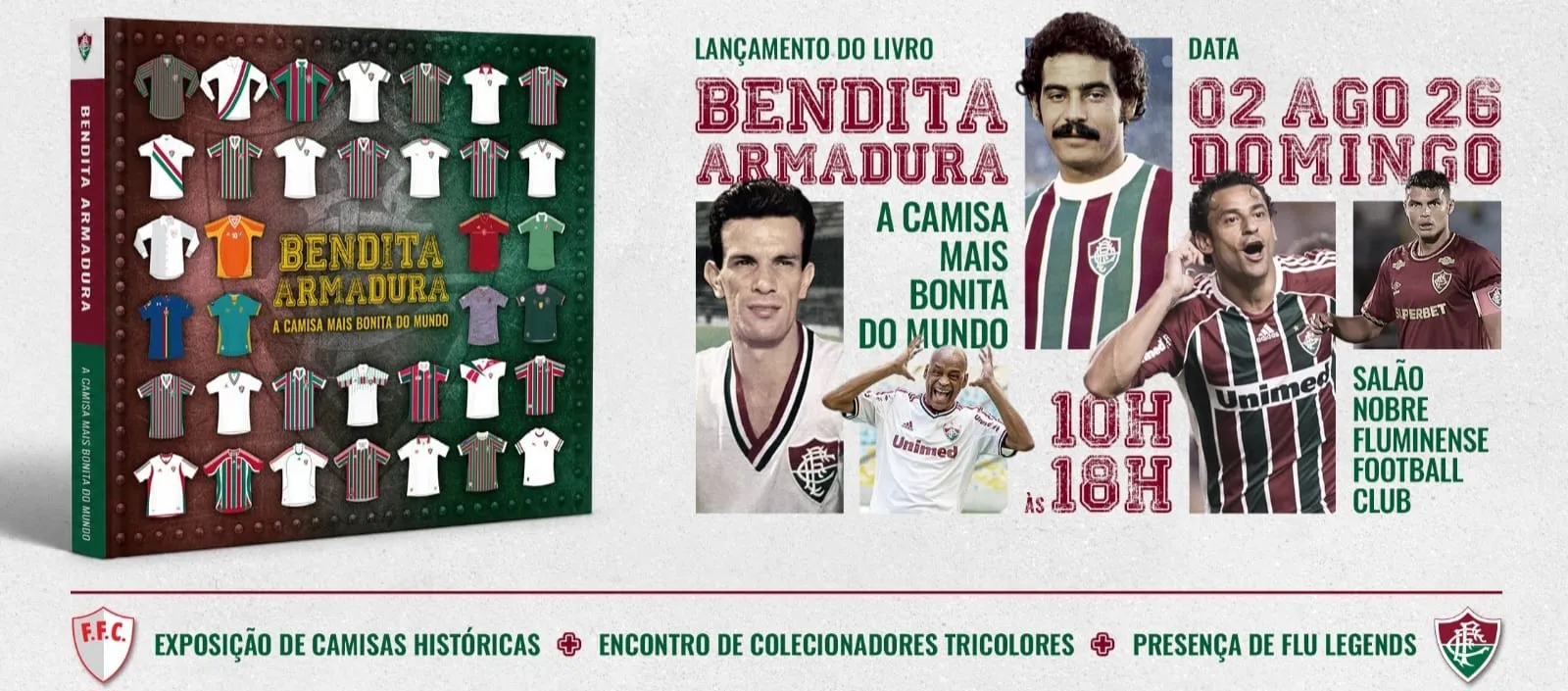 Fluminense lança livro exclusivo que revela a história das camisas do clube