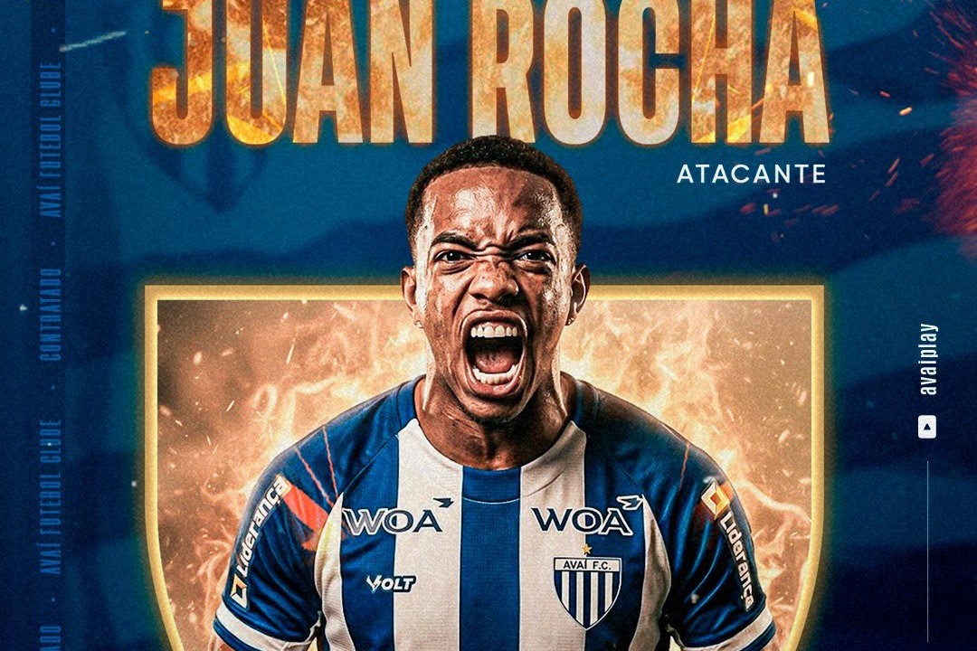 Avaí confirma contratação do atacante Juan Rocha até novembro de 2026 – imagem do artigo