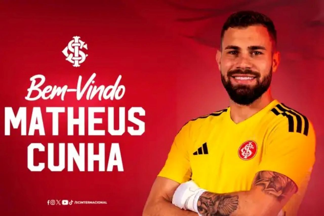 Internacional confirma goleiro Matheus Cunha para reforçar o elenco em 2026