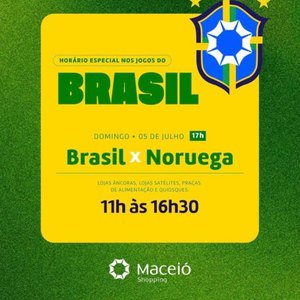 Maceió Shopping ajusta horário para jogo da seleção nas oitavas da Copa do Mundo – imagem do artigo