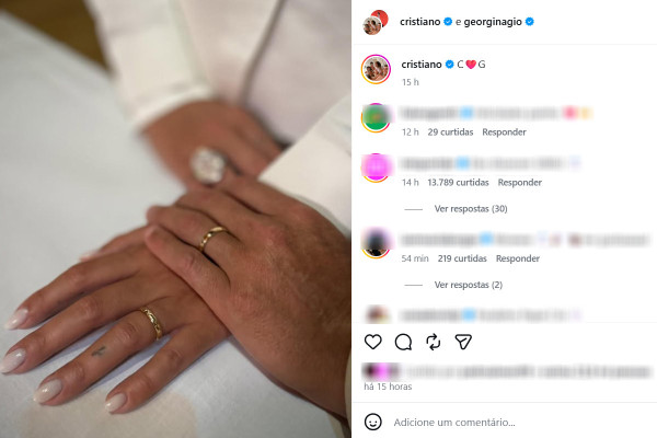Cristiano Ronaldo e Georgina Rodríguez oficializam casamento em cerimônia discreta em Portugal