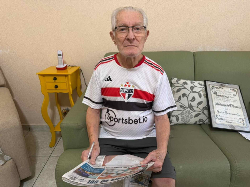 Sidney de Oliveira: 90 anos de paixão pelo Cruzeiro do Sul e pelo futebol