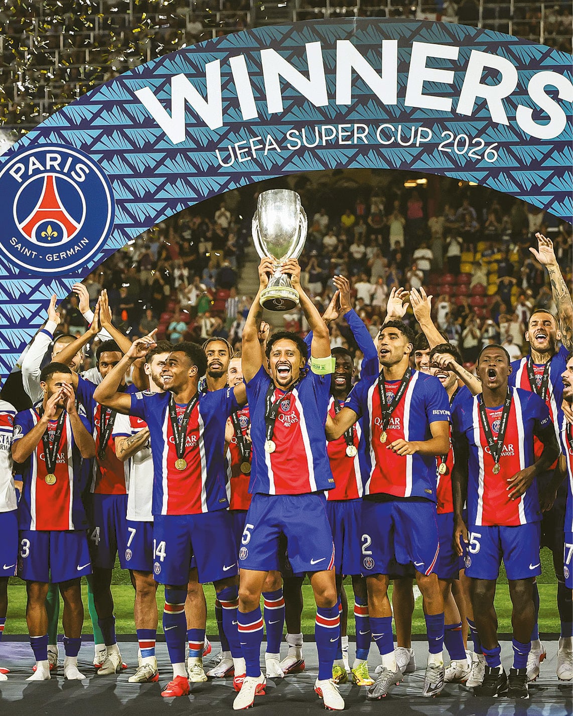 PSG confirma hegemonia e conquista Supercopa da Europa pela segunda vez seguida