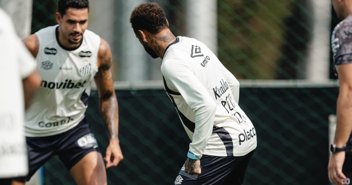 Santos com Neymar pronto para duelo decisivo contra Corinthians pelo Brasileirão