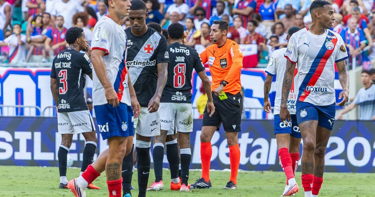 CBF libera áudios e vídeos do VAR no lance polêmico entre Vasco e Bahia