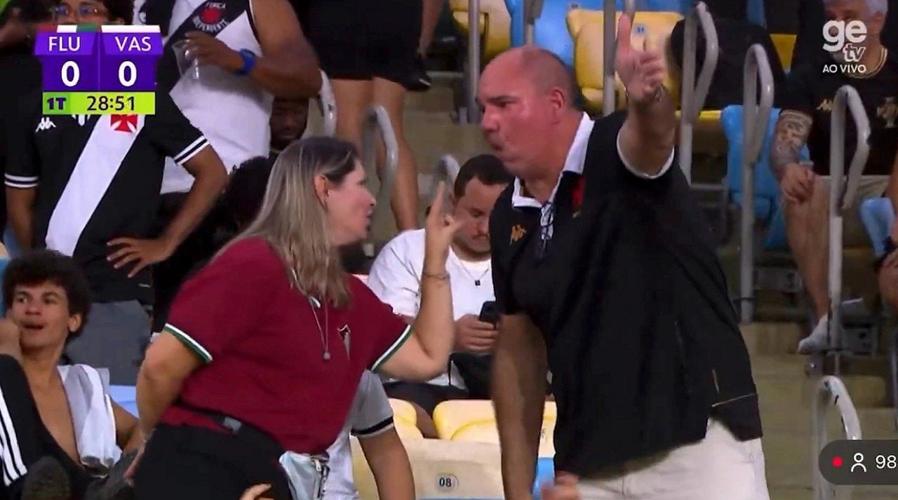 Maracanã viveu momento surpreendente com casal de torcedores rivais em clássico carioca
