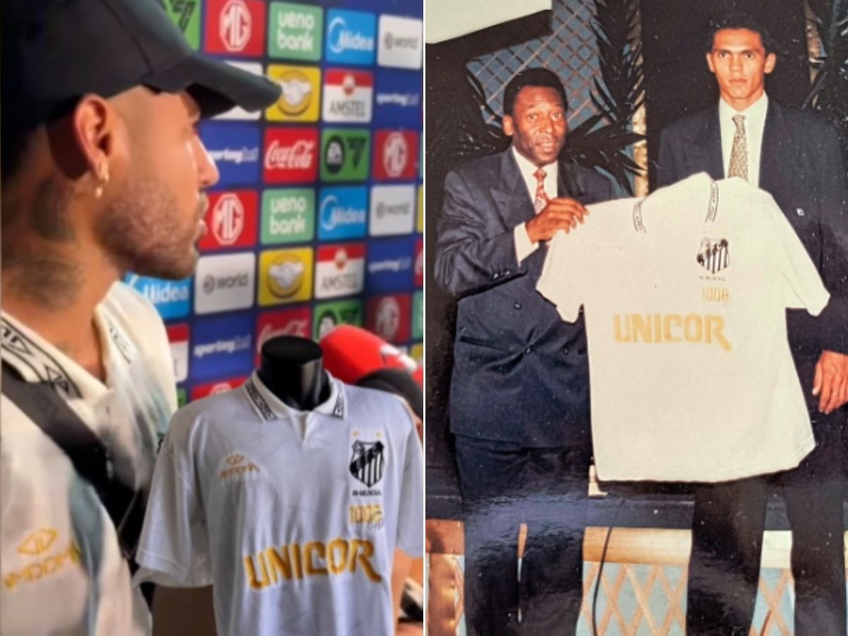 Neymar resgata estilo com camisas antigas do Santos e encanta fãs com nostalgia