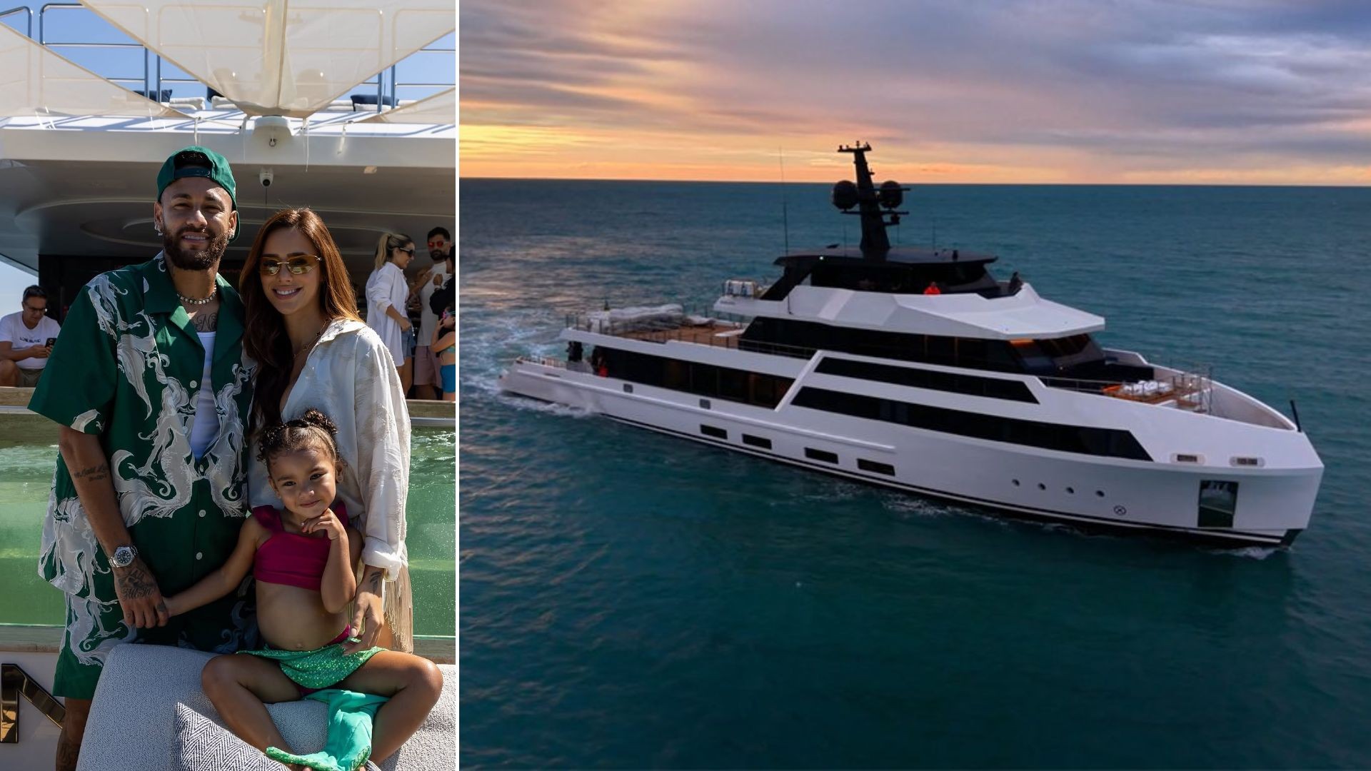 Neymar Jr. e Família Aproveitam Passeio no Luxuoso Iate de R$ 120 Milhões