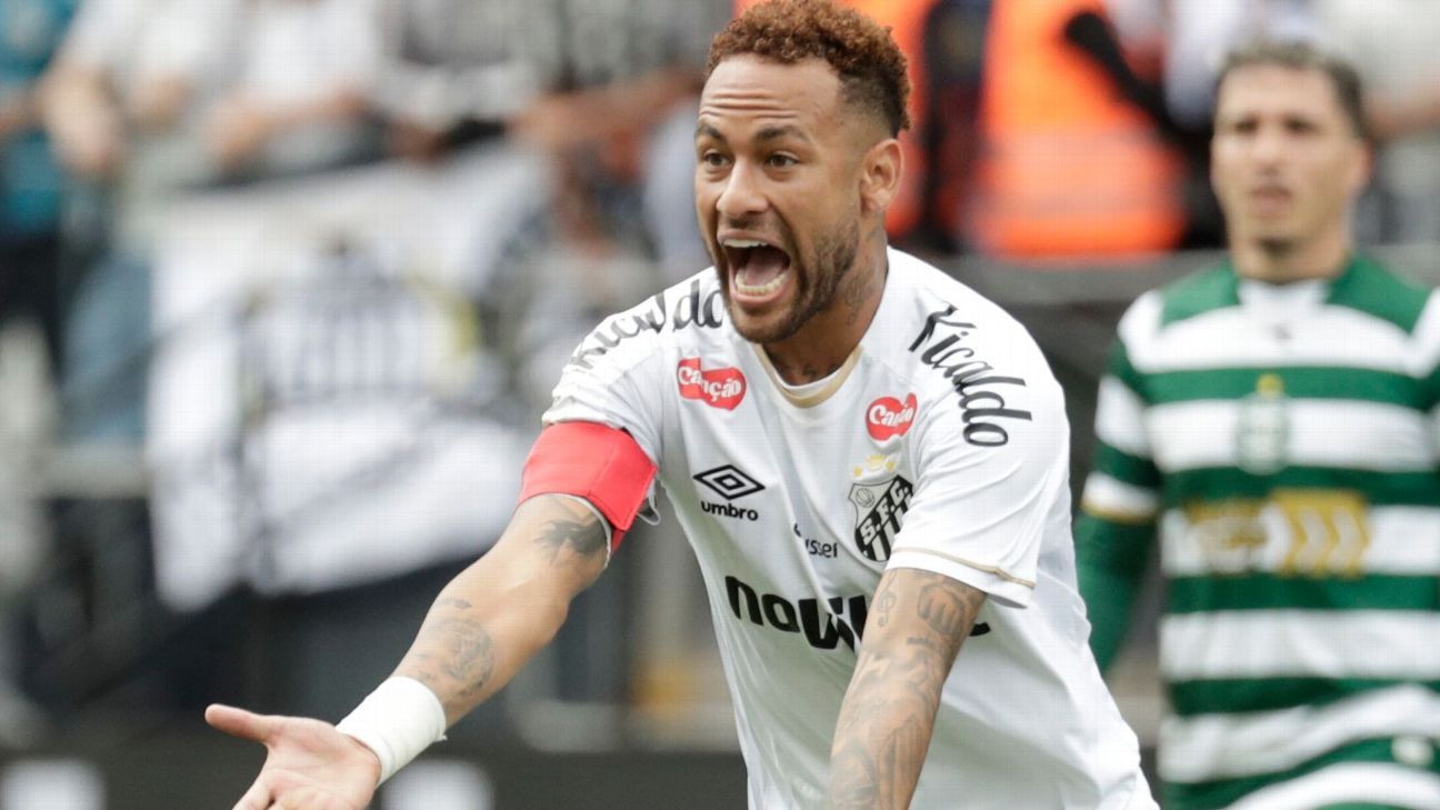 Neymar está de volta ao Santos para clássico decisivo contra Corinthians no Brasileirão