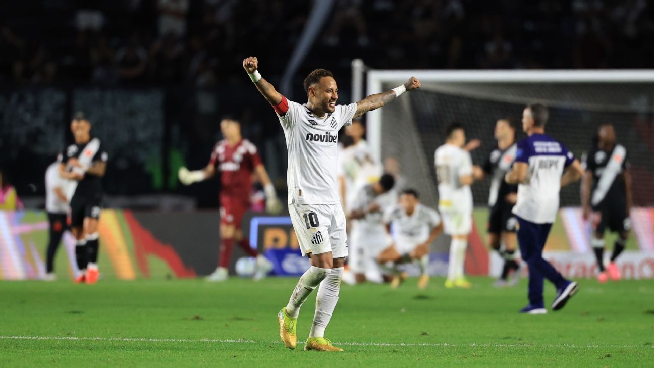 Neymar e Thiago Mendes revivem desentendimento em vitória do Santos sobre o Vasco