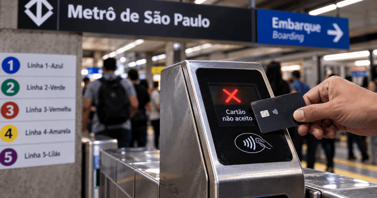 Caos nas catracas: falhas no pagamento por aproximação no Metrô de São Paulo