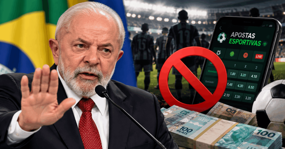 Lula reforça veto às casas de apostas e agita debate no futebol brasileiro