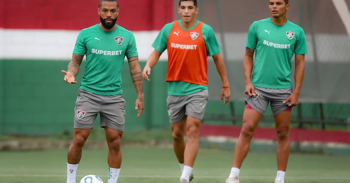 Thiago Silva e Hércules treinam e podem reforçar Fluminense contra Platense na Libertadores