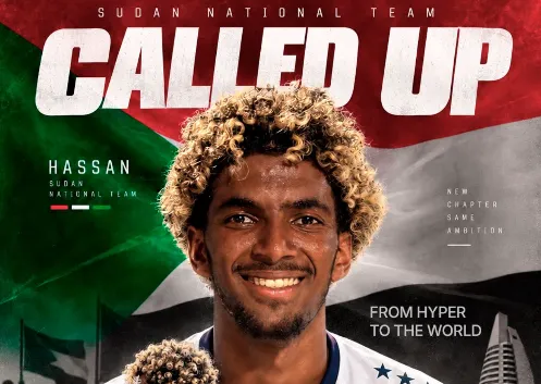 Hassan do DC Hyper conquista vaga na Seleção do Sudão e brilha no futebol internacional