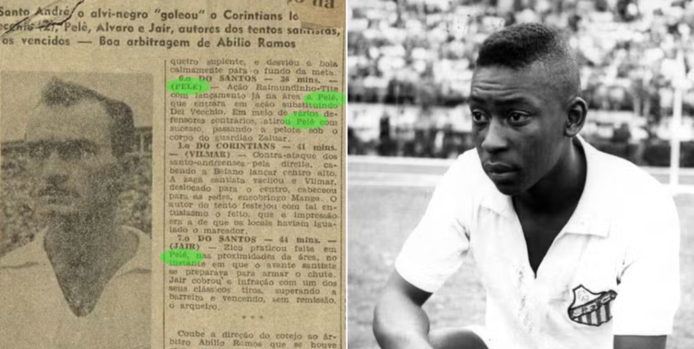Santos surpreende e entra com time titular em amistoso contra Corinthians de São Carlos em 1956