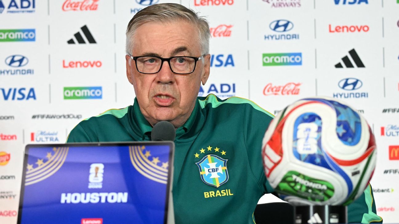 Carlo Ancelotti prepara primeira escalação da Seleção Brasileira após Copa de 2026