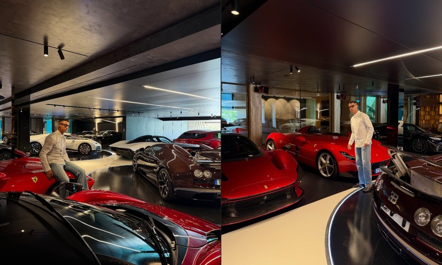 Cristiano Ronaldo e sua coleção milionária de hipercarros: luxo e velocidade