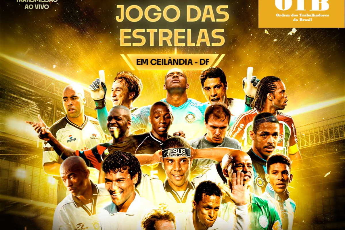 Estádio Abadião em Ceilândia recebe Jogo das Estrelas com craques do futebol nacional e mundial