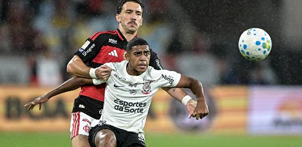 Flamengo domina Corinthians no primeiro tempo e pressiona por virada