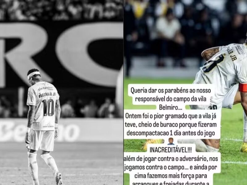 Neymar sofre lesão e preocupa Santos antes das semifinais da Copa do Brasil