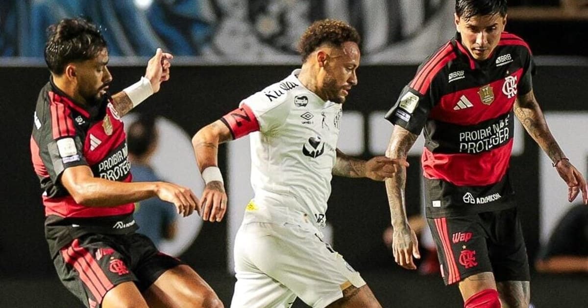 Polêmica na arbitragem marca empate entre Flamengo e Santos na Vila Belmiro