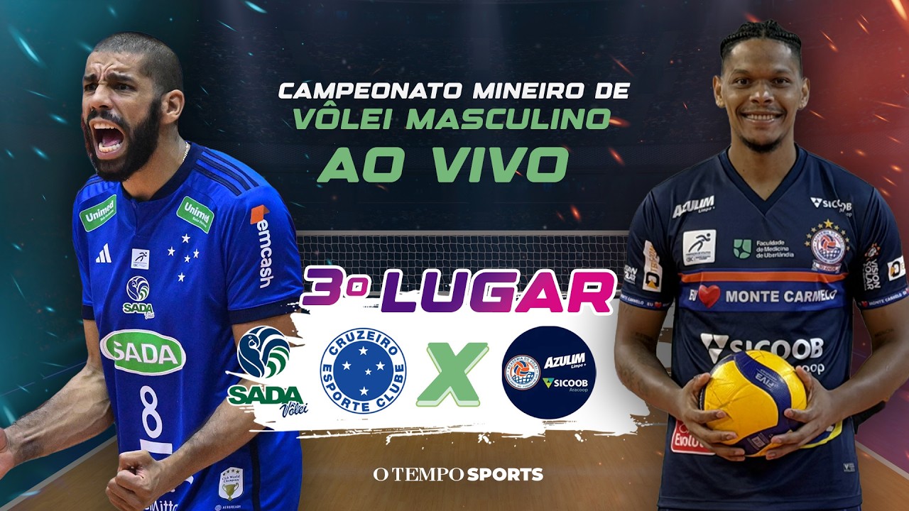 Sada Cruzeiro e Azulim/Sicoob Aracoop duelam pelo bronze no Mineiro de Vôlei 2026