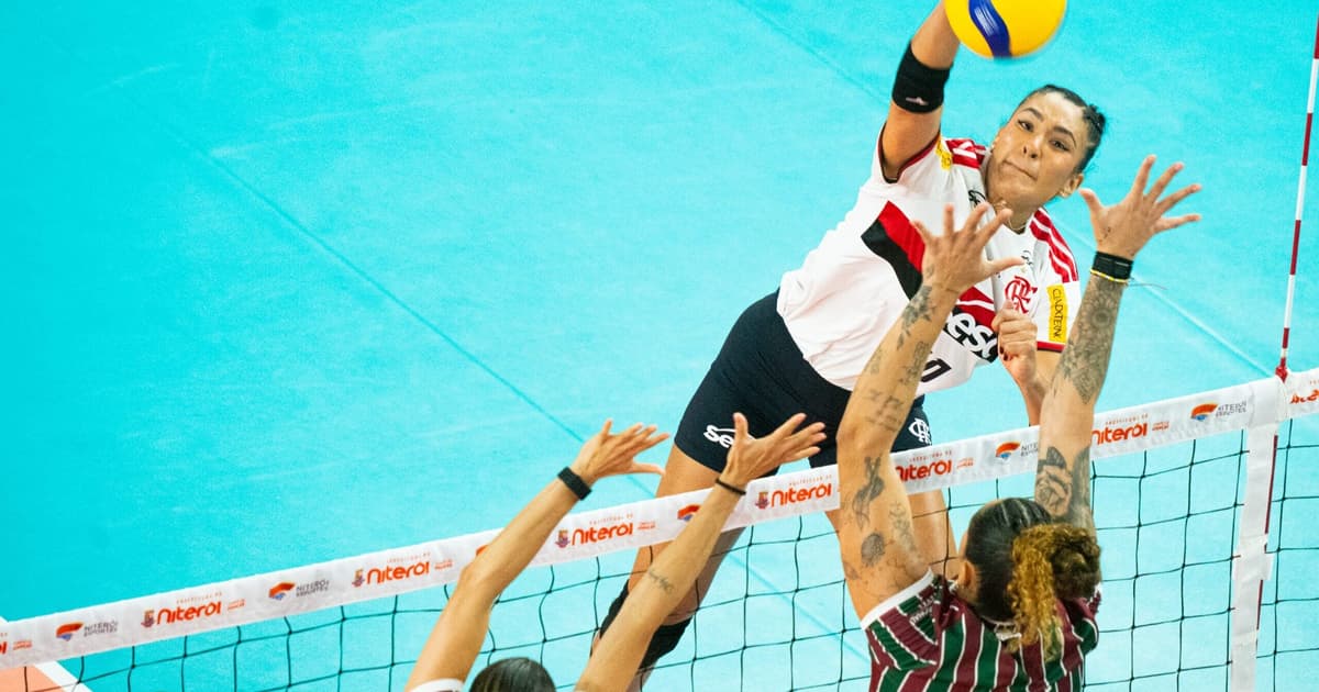 Flamengo e Fluminense duelam no Carioca de Vôlei com vaga na final em jogo