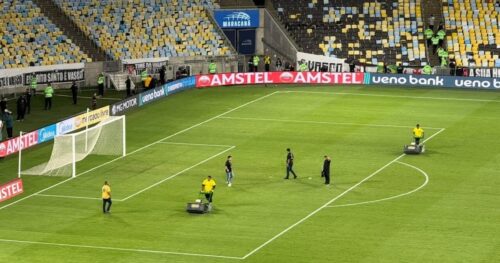 Maracanã corre contra o tempo para recuperar gramado antes de Flamengo x Estudiantes