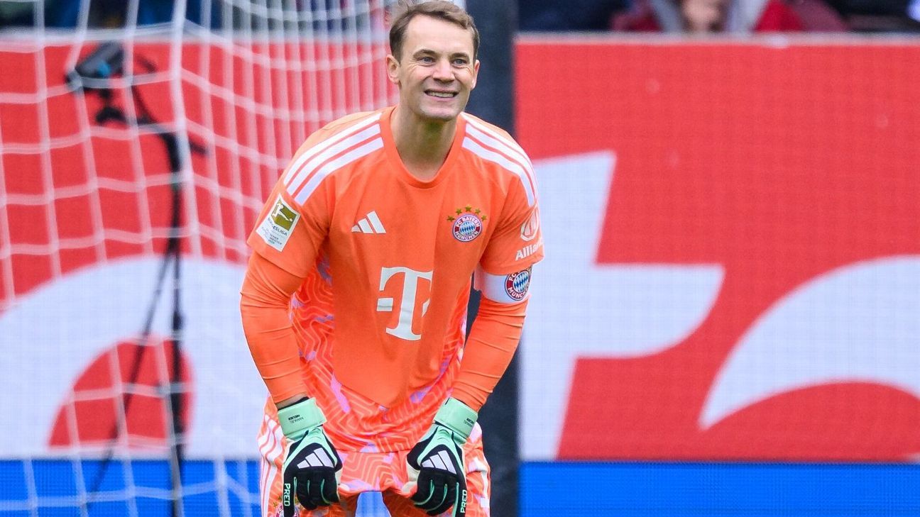 Manuel Neuer sofre falha histórica e Augsburg marca aos 8 segundos no Campeonato Alemão